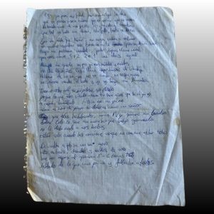 Manuscrito Original "ORO BLANCO" (ft. Hard GZ)